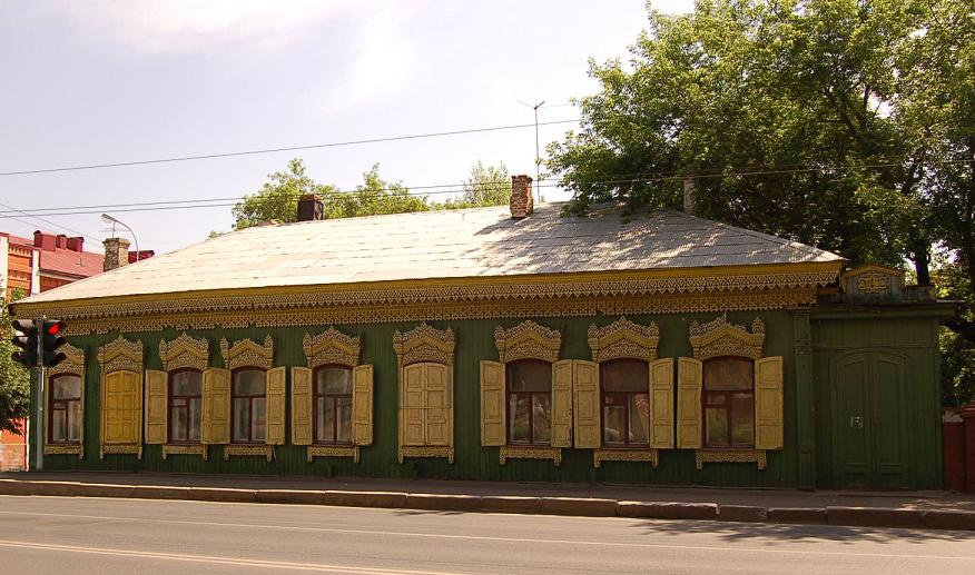 11. baschkirischesStadthaus in Ufa.JPG - altes, baskirisches Stadthaus in Ufa